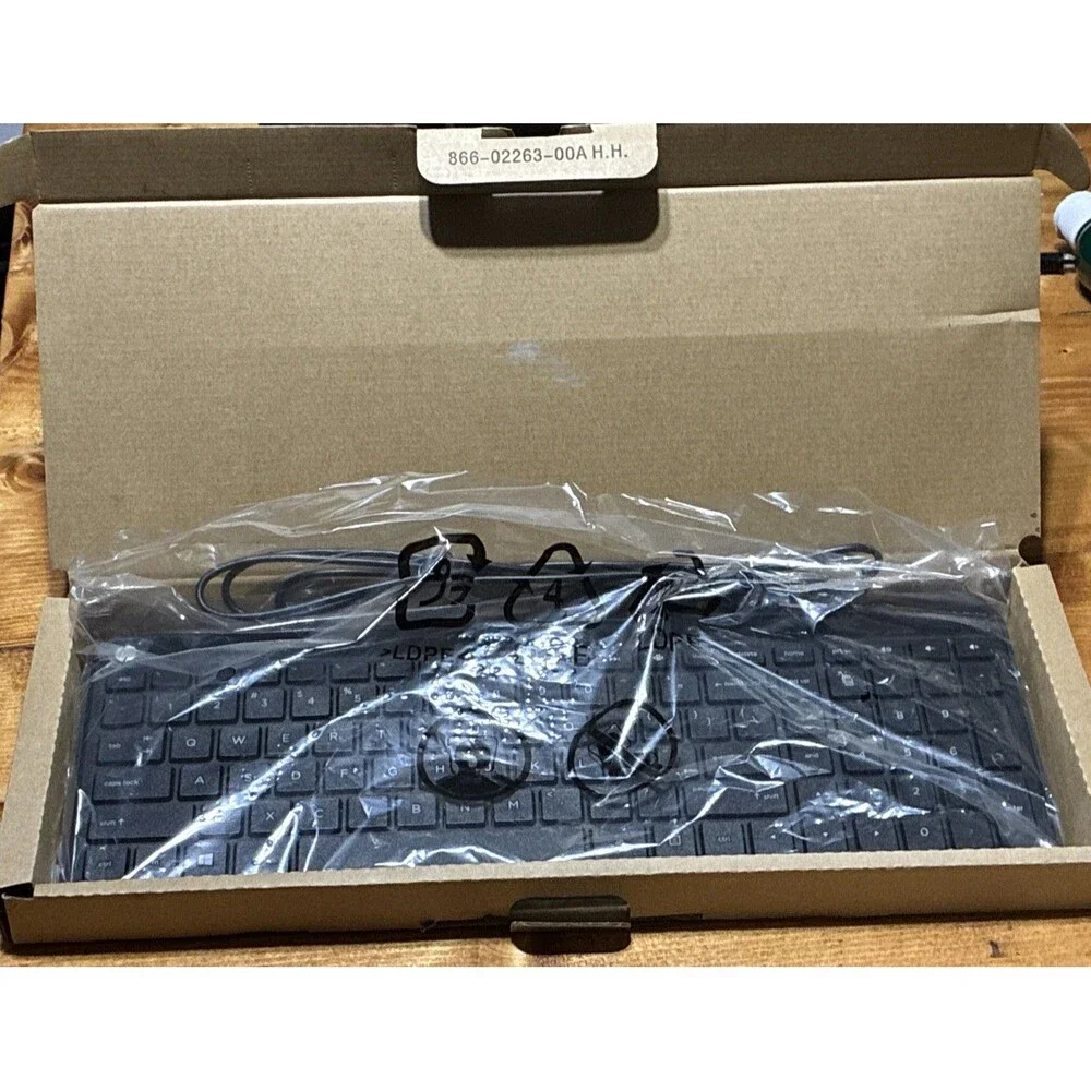 HP Galera SK-2008 Slim Low Profile Wired Keyboard Black Brand New